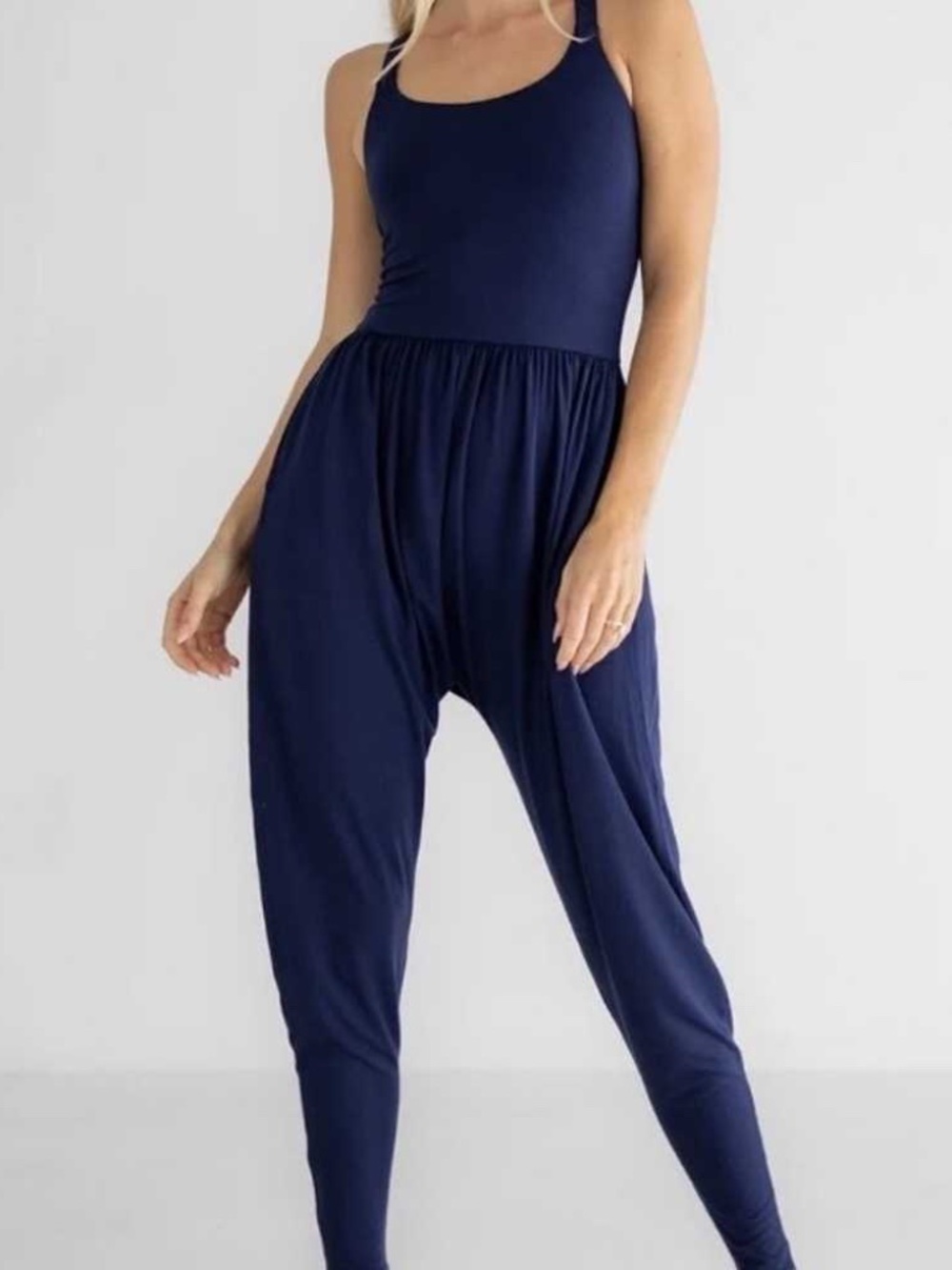IMBODHI Jumper Blue Size 3X Jumpsuit Functional Athleisure Travel Dancing Soft